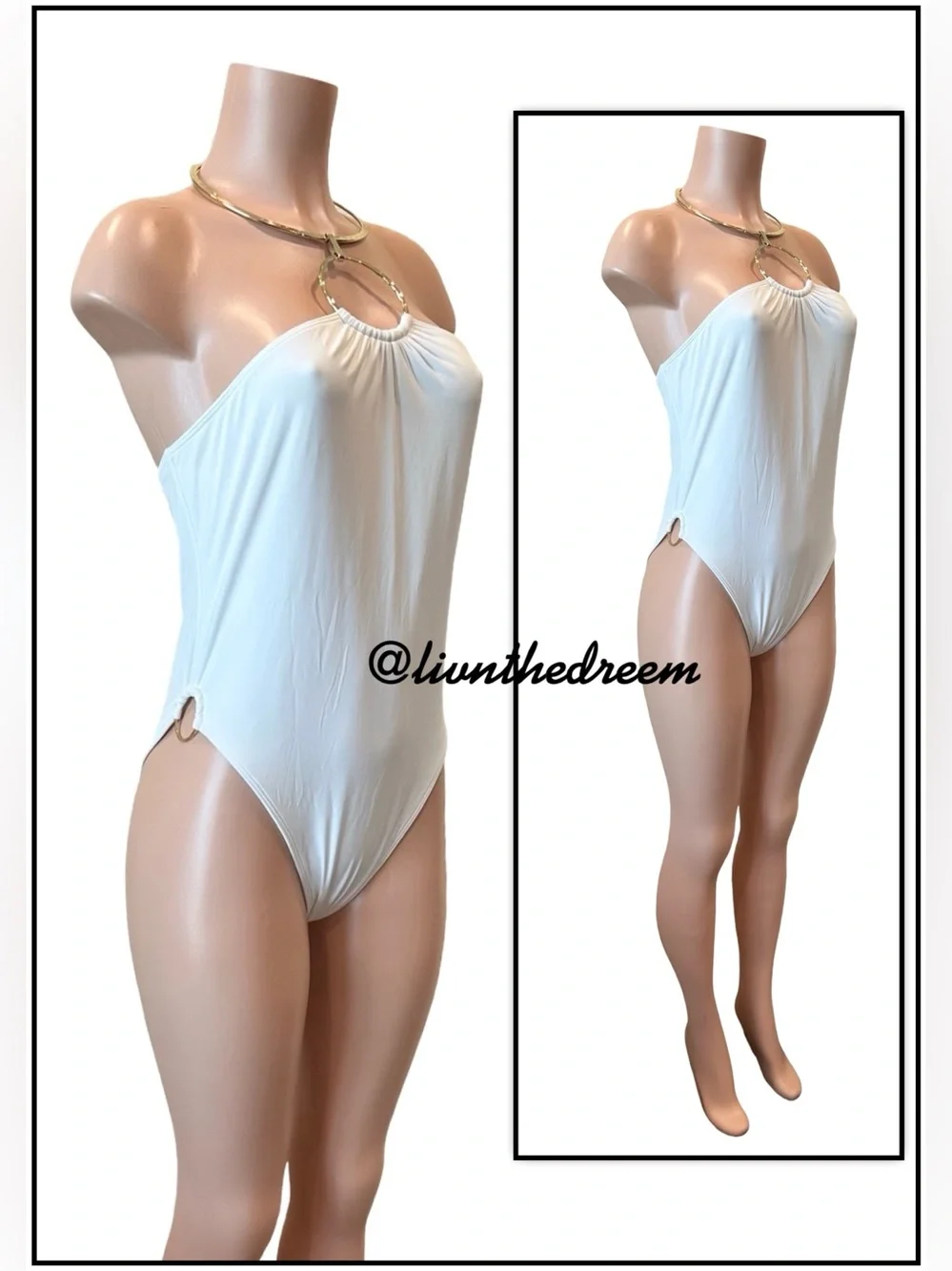 Beach Bunny Jill Collar One Piece swimsuit SZ L